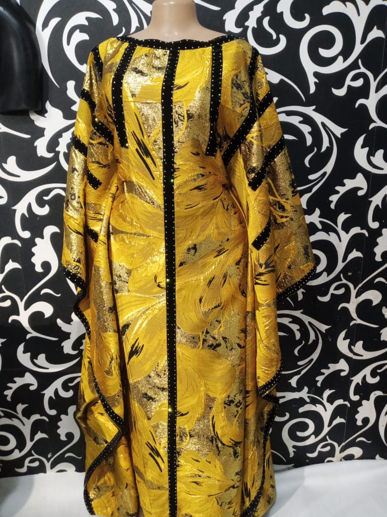 Gold Ankara Dress